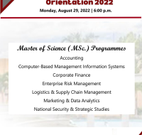 Master of Science (Msc.) Programmes