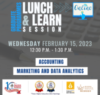 accounting marketing and data analytics flyer