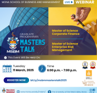 Masters Talk 2024- MSc Corporate Finance and Enterprise Risk Management