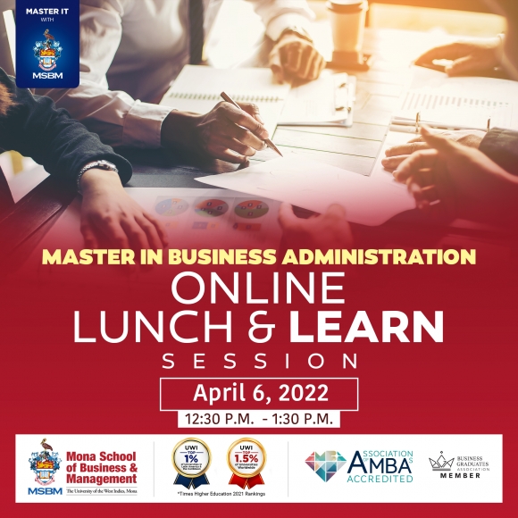 MSBM Graduate Programmes Lunch and Learn Session - Master in Business Administration (MBA)