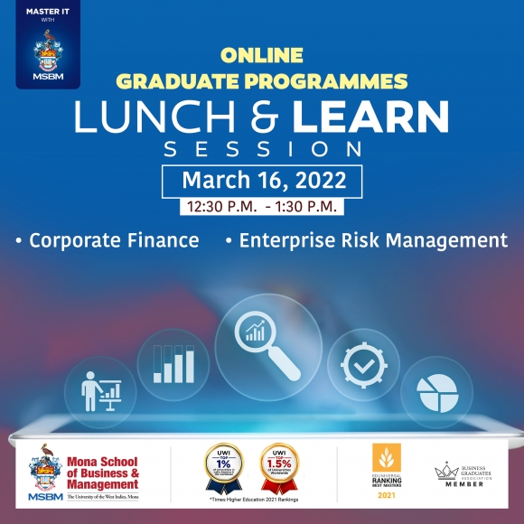 MSBM Graduate Programmes Lunch and Learn Session - Corporate Finance and Enterprise Risk Management