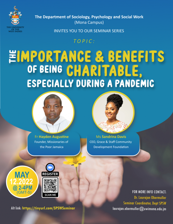 SPSW Seminar Series: "The Importance and Benefits of being Charitable, especially during a Pandemic"