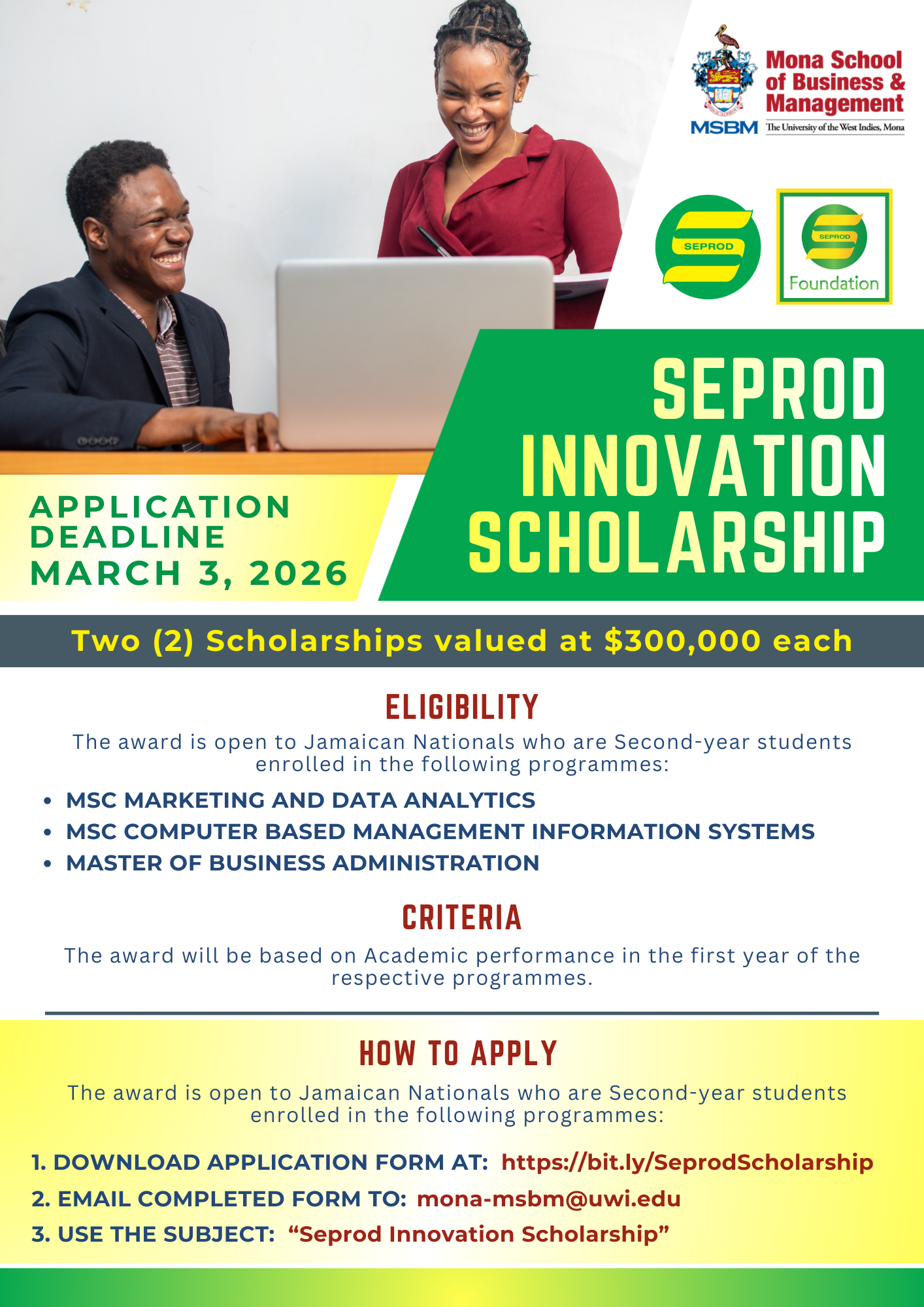 Seprod Innovation Scholarship