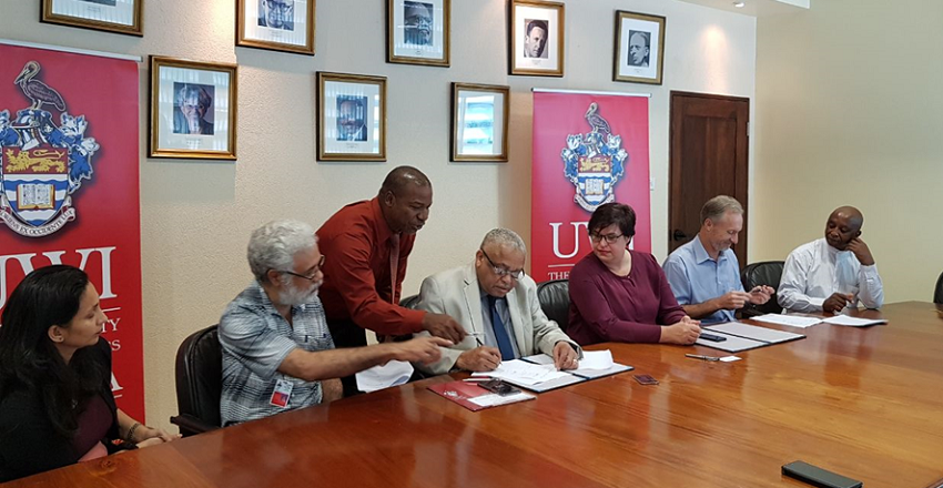 Collaborative Agreement Signing Ceremony between the UWI (Mona) and University of Freestate (South Africa) - 2018