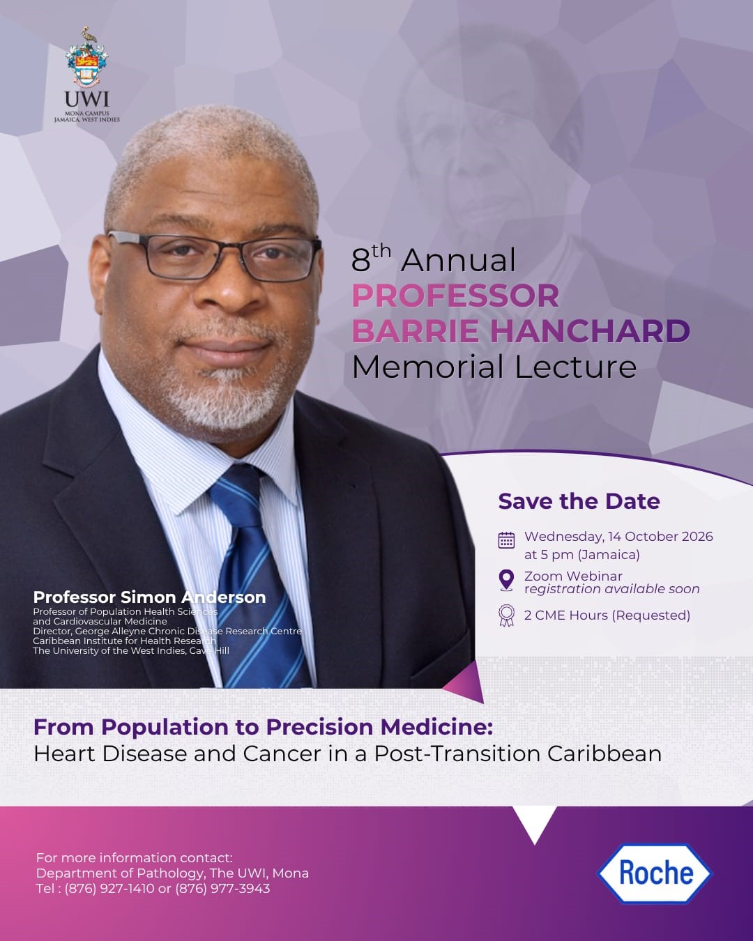 Request to Circulate Flyer- 8th Professor Barrie Hanchard Memorial Lecture