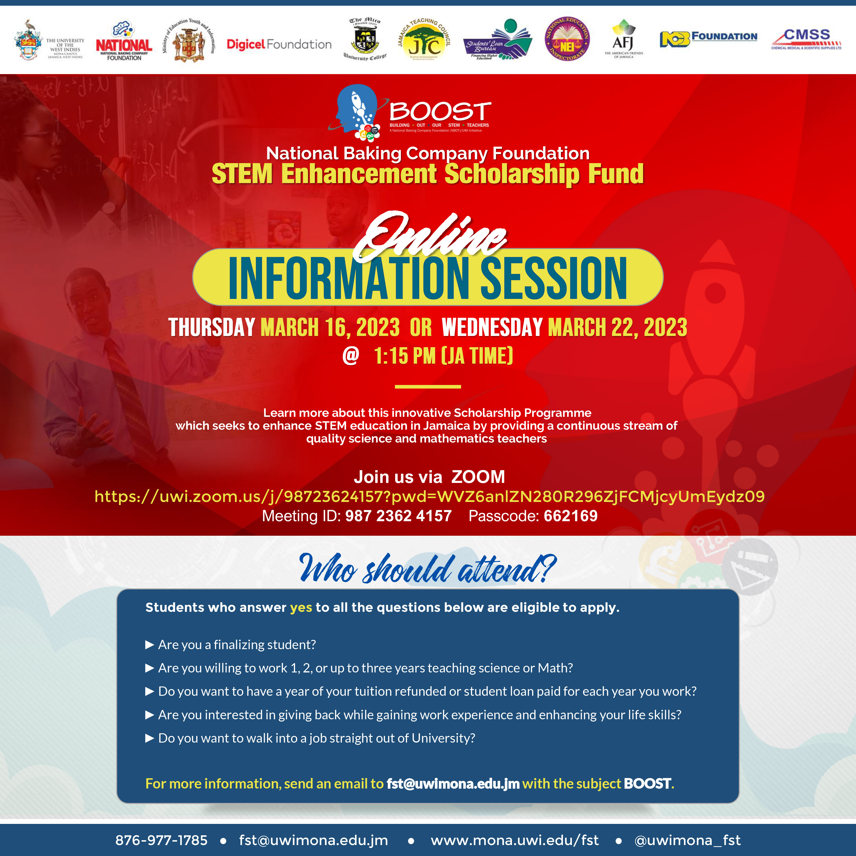  STEM Enhancement Scholarship Fund: Online Information Session