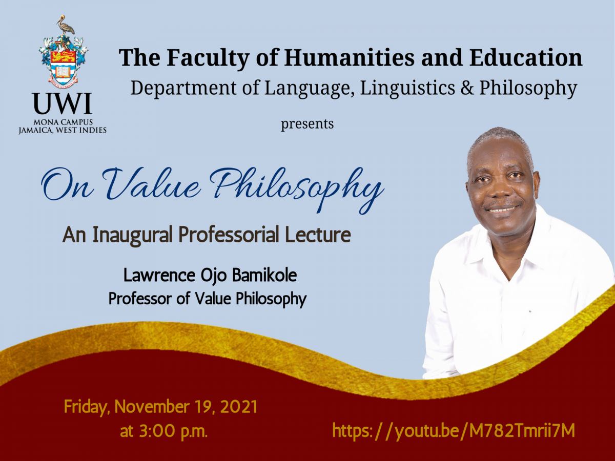 Inaugural Professorial Lecture - Prof. Lawrence Bamikole