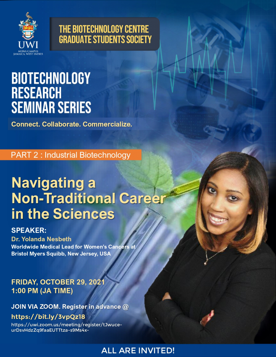 FST Biotechnology Seminar| Navigating a Non-traditional Career in the Sciences 