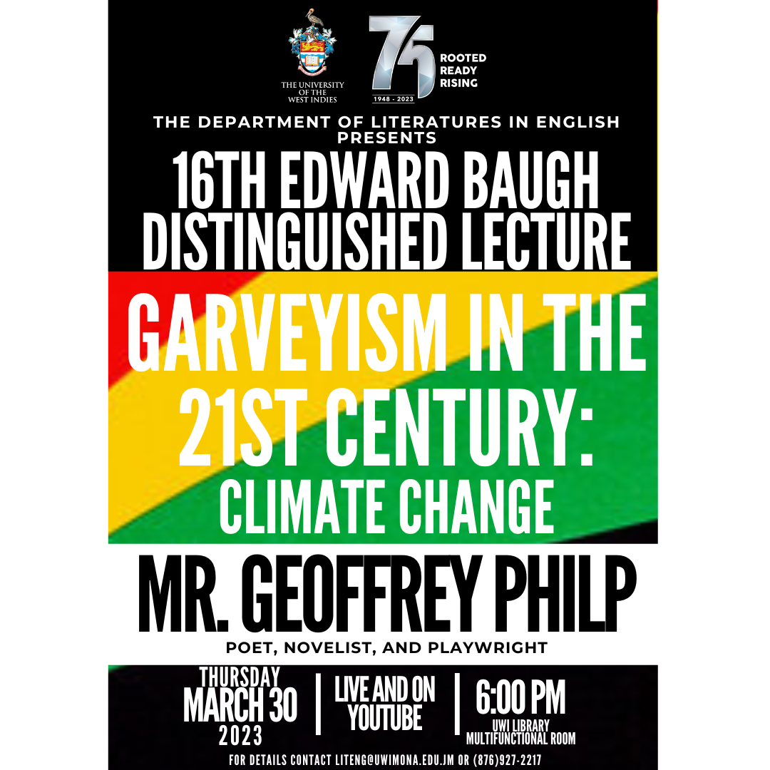 Invitation to the 16th Edward Baugh Distinguished Lecture