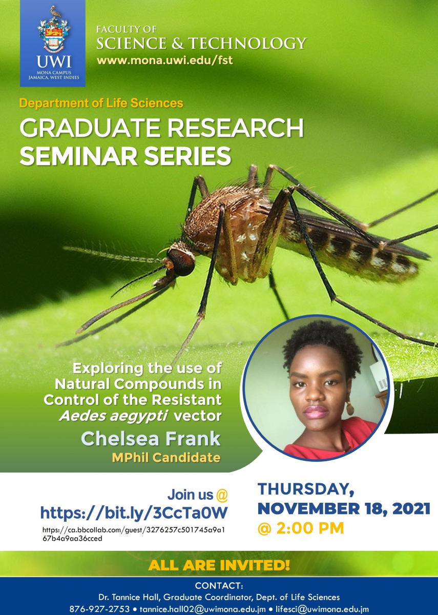 Department of Life Sciences| Graduate Research Seminar Series 