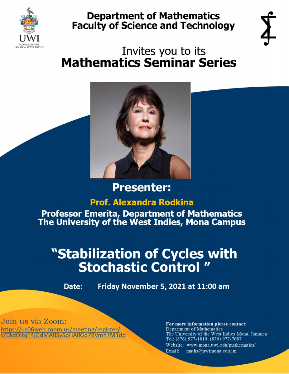 Faculty of Science & Technology Mathematics Series - Alexandra Rodkina