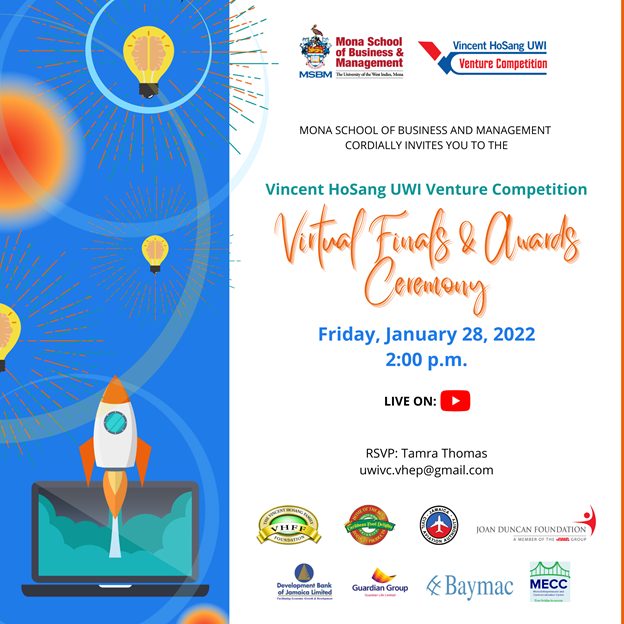 Invitation: Vincent HoSang UWI Venture Competition Finals