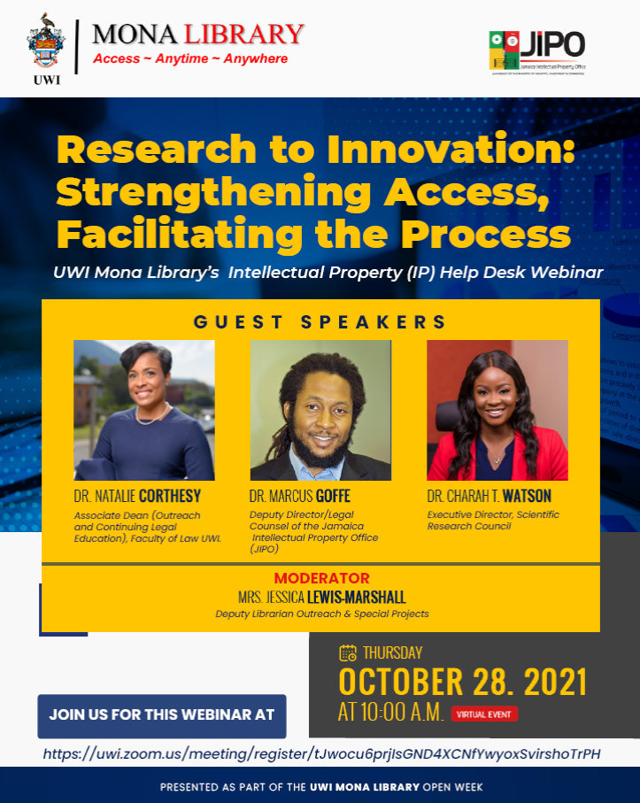 LIBRARY OPEN WEEK 2021  - Research To Innovation: Strengthening Access, Facilitating the Process