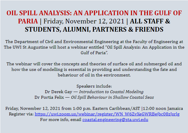 OIL SPILL ANALYSIS: AN APPLICATION IN THE GULF OF PARIA