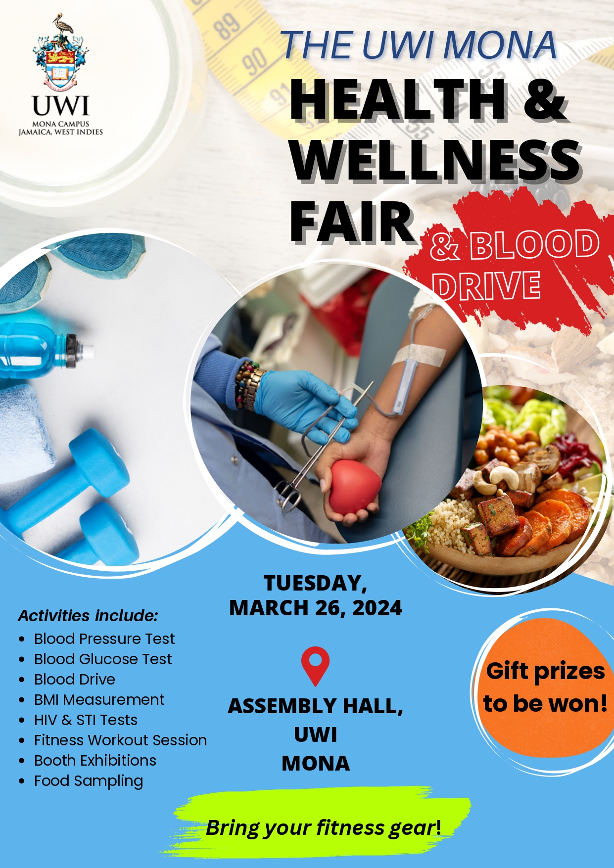 The UWI Mona Health & Wellness Fair and Blood Drive