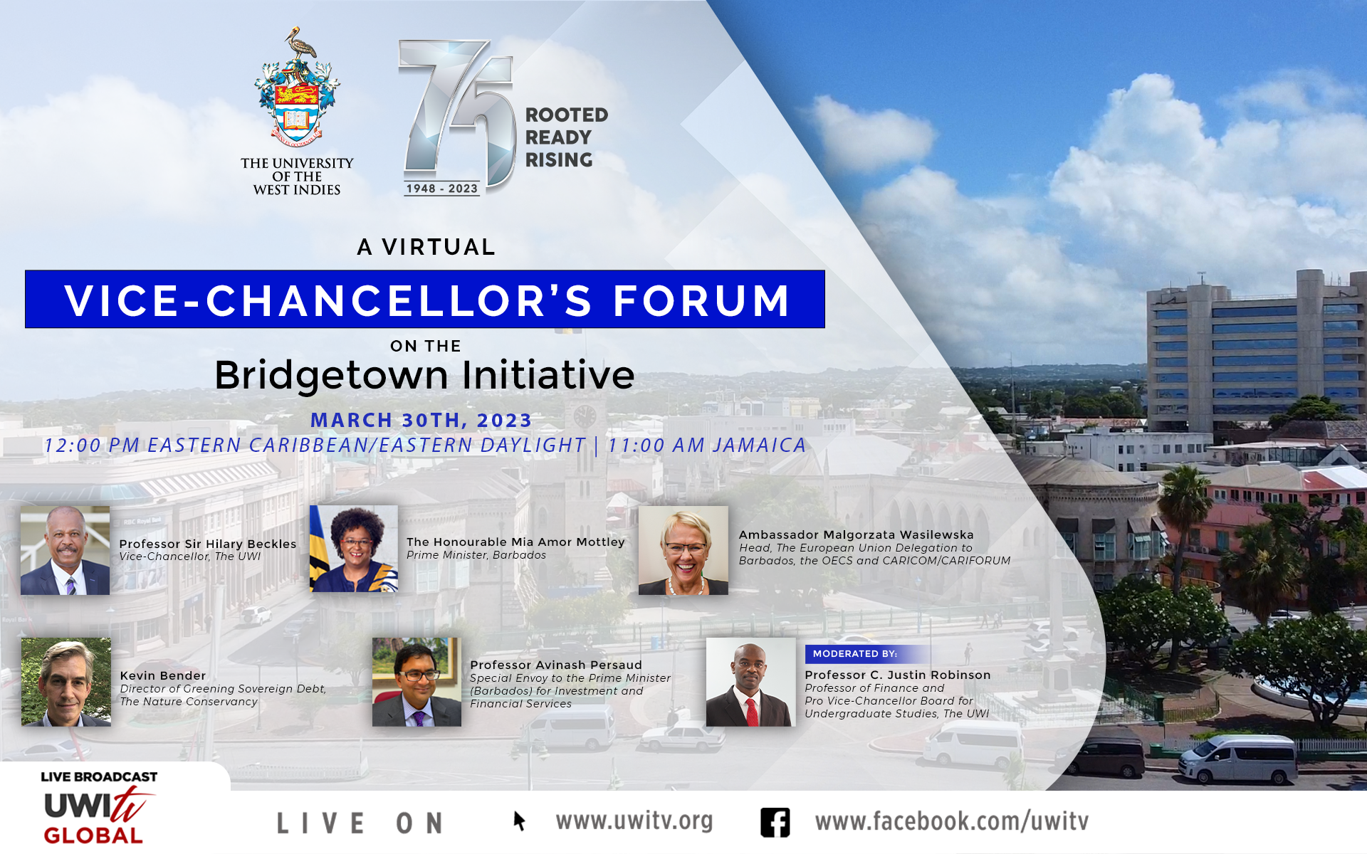 UWI Vice-Chancellor and Prime Minister Mottley share Perspectives on The Bridgetown Initiative