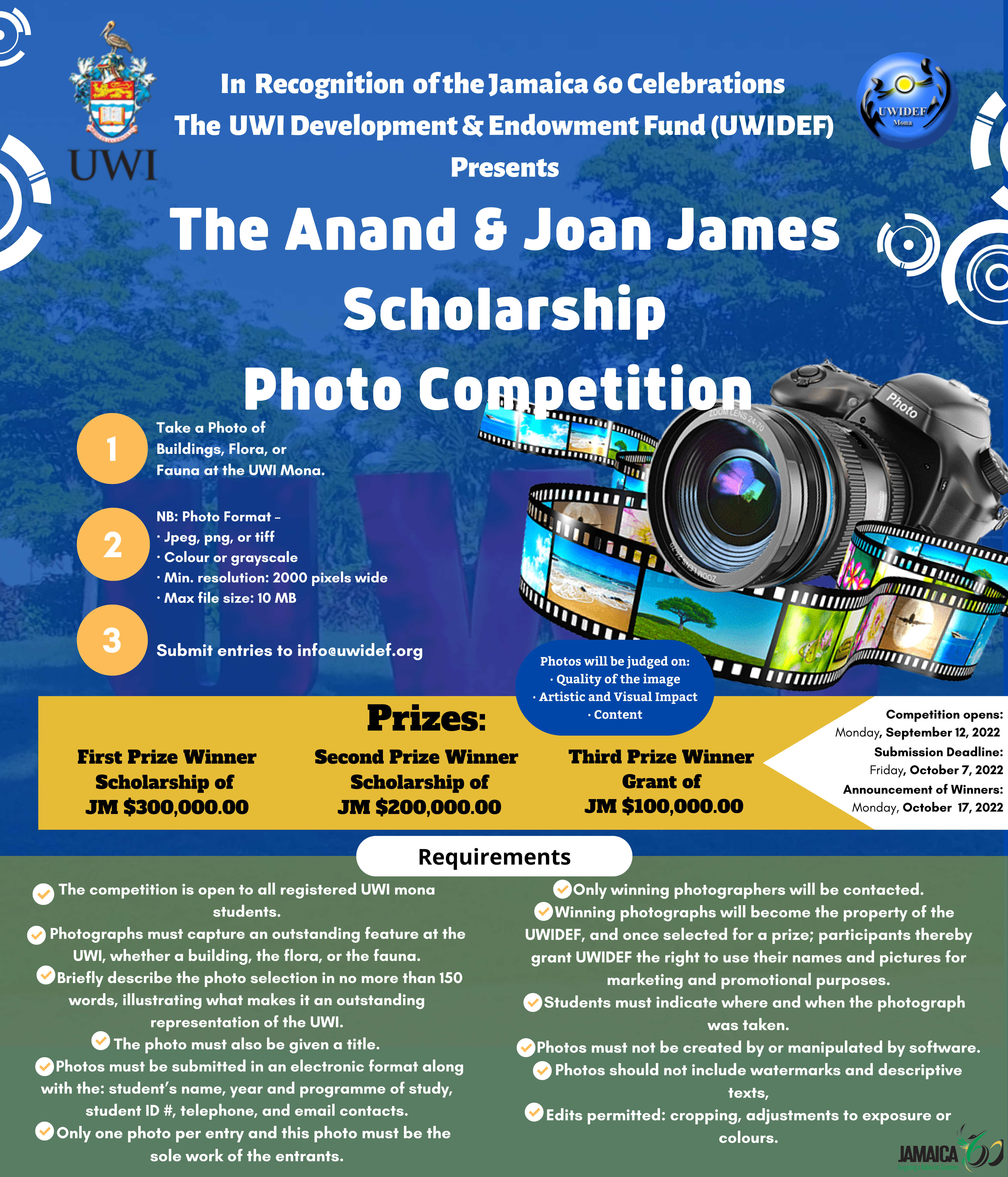 The Anand & Joan James Scholarship Photo Competition