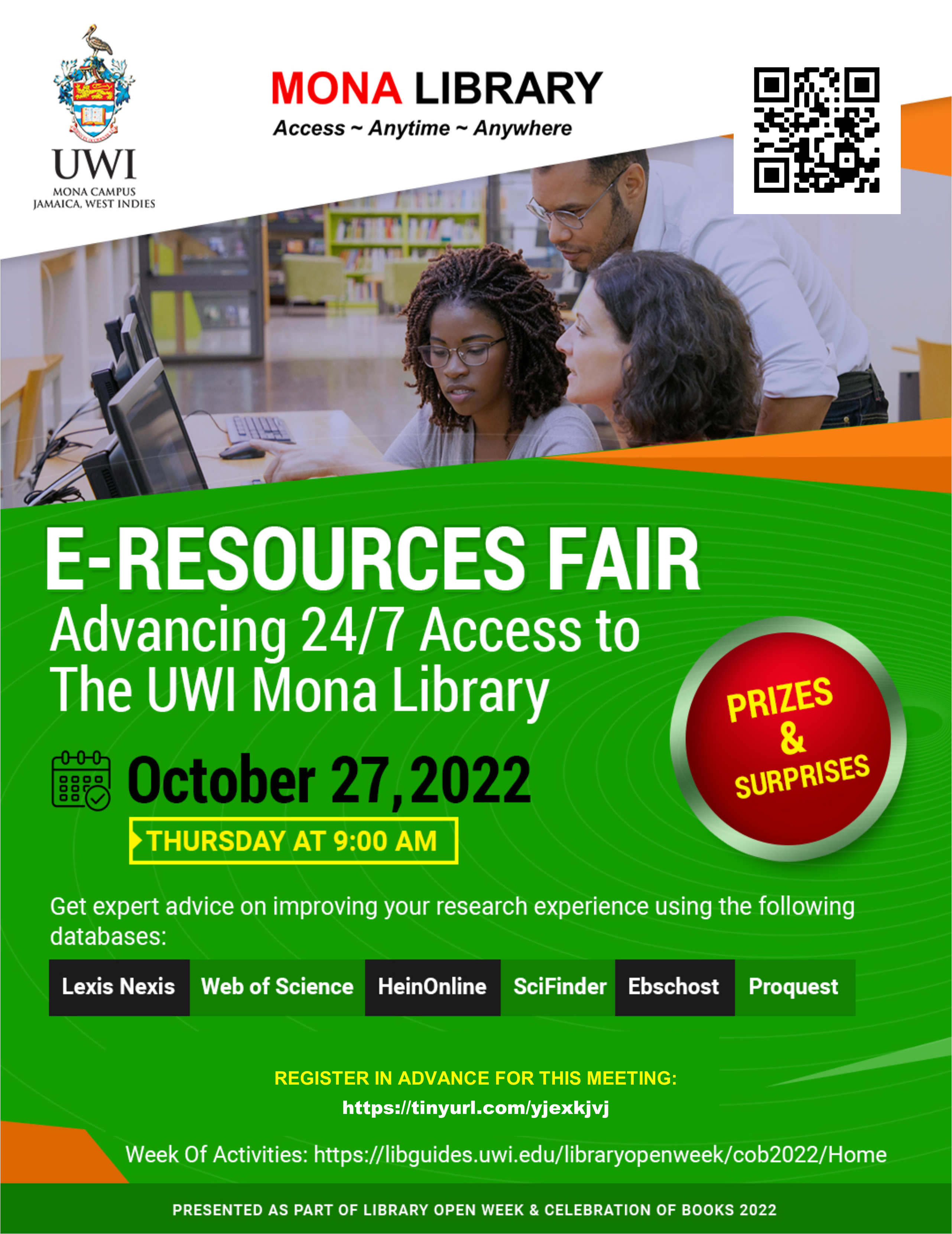 E-Resources Fair: Advancing 24/7 Access to The UWI Mona Library | The UWI Mona Library Open Week
