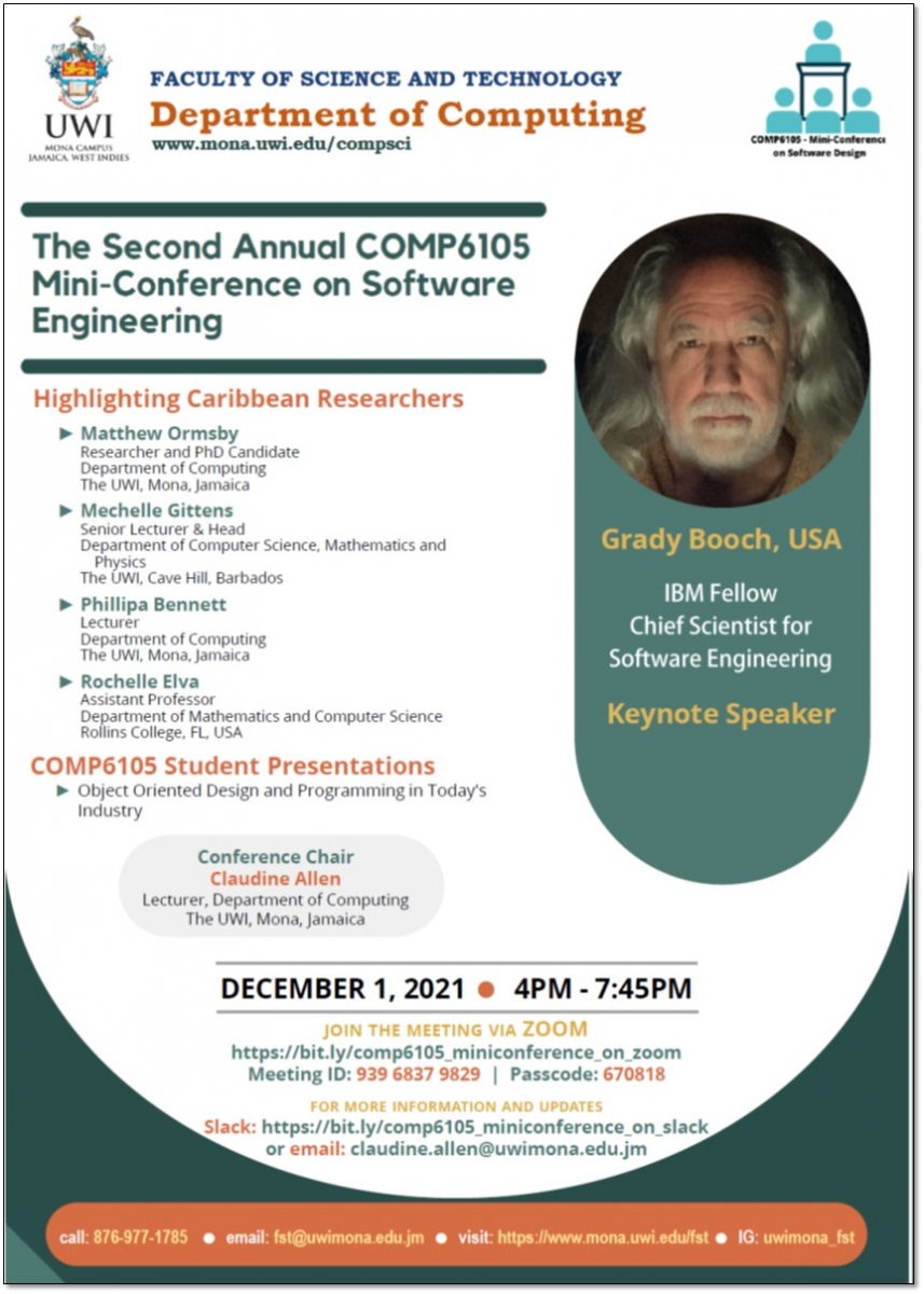Department of Computing | The Second Annual COMP6105 Mini-Conference on Software Engineering