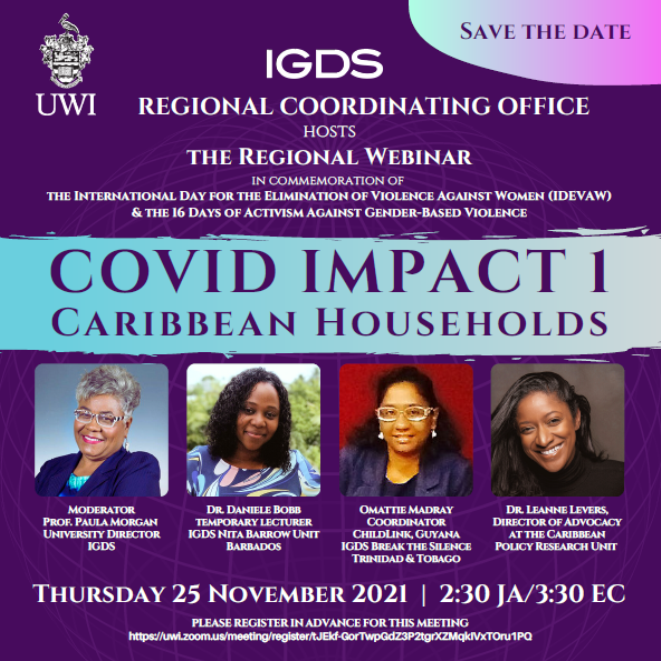 Webinar: Institute for Gender and Development Studies - Regional Coordining Office 