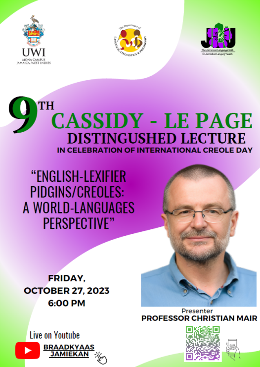 9th Cassidy-Le Page Distinguished Lecture
