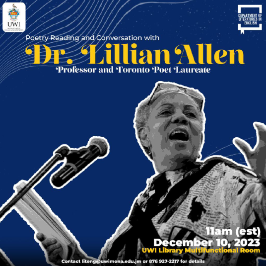 Poetry Reading and Conversation with Dr. Lillian Allen
