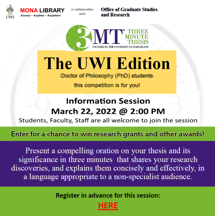 Three minuts thesis Information Session