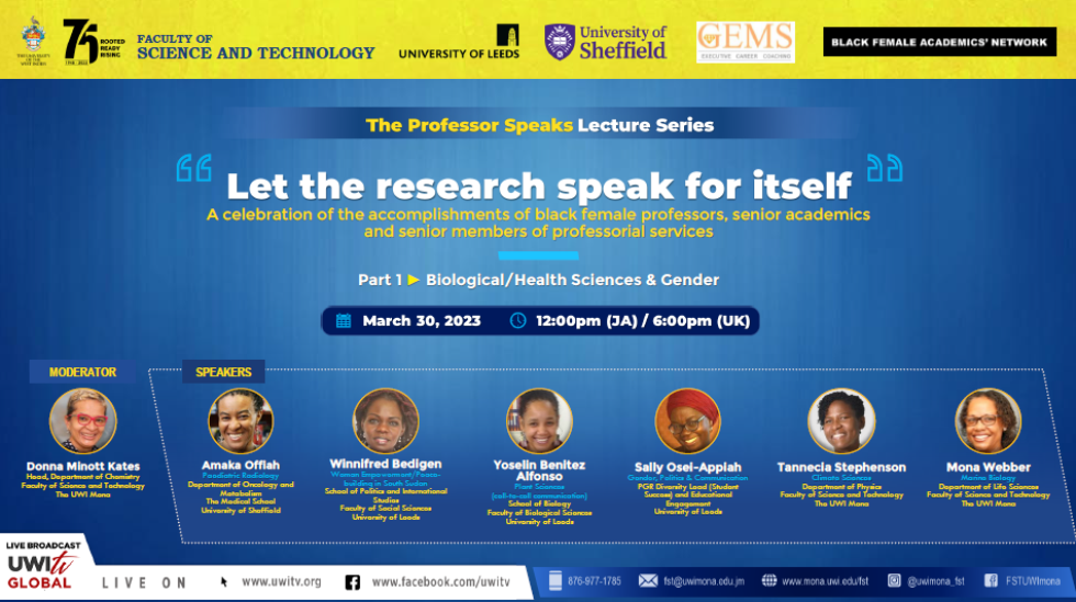 Professor Speaks | "Let the research speak for itself: Celebrating the accomplishments of female professors and senior female academics in the UK, Africa and the Caribbean"