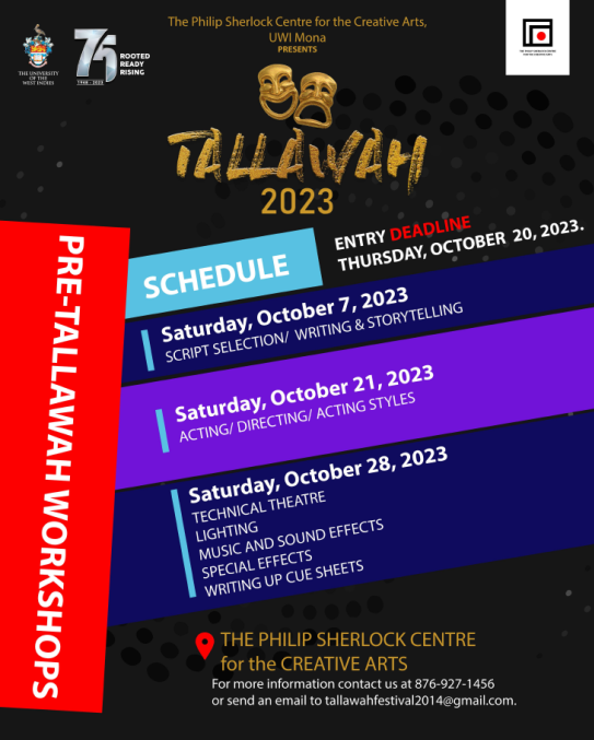 Pre-Tallawah Workshops Schedule | Entry deadline: October 20, 2023
