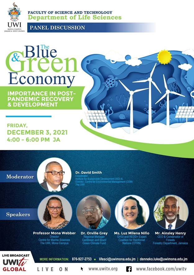 Department of Life Sciences Panel Discussion | The Importance of the Blue and Green Economy in Post-Pandemic Recovery and Development