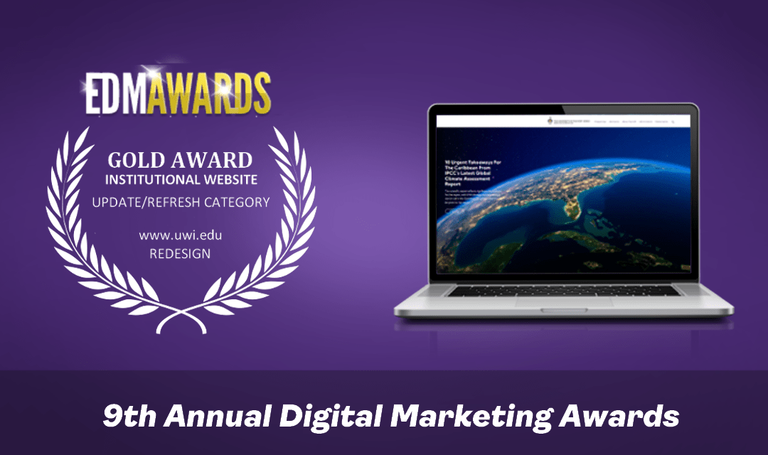 New UWI Website Cops International Digital Marketing Award