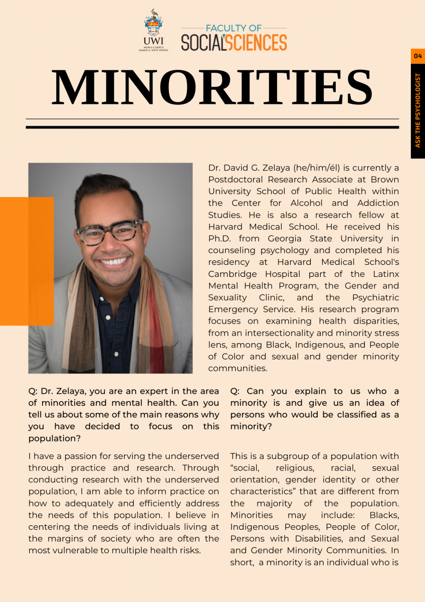 Front page of minority article by Dr David Zelaya