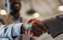 Handshake between two persons