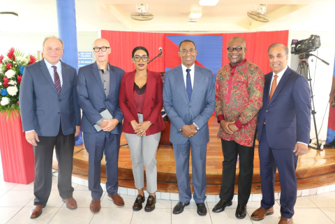Photo of key partners in the launch of the fiscal research centre.