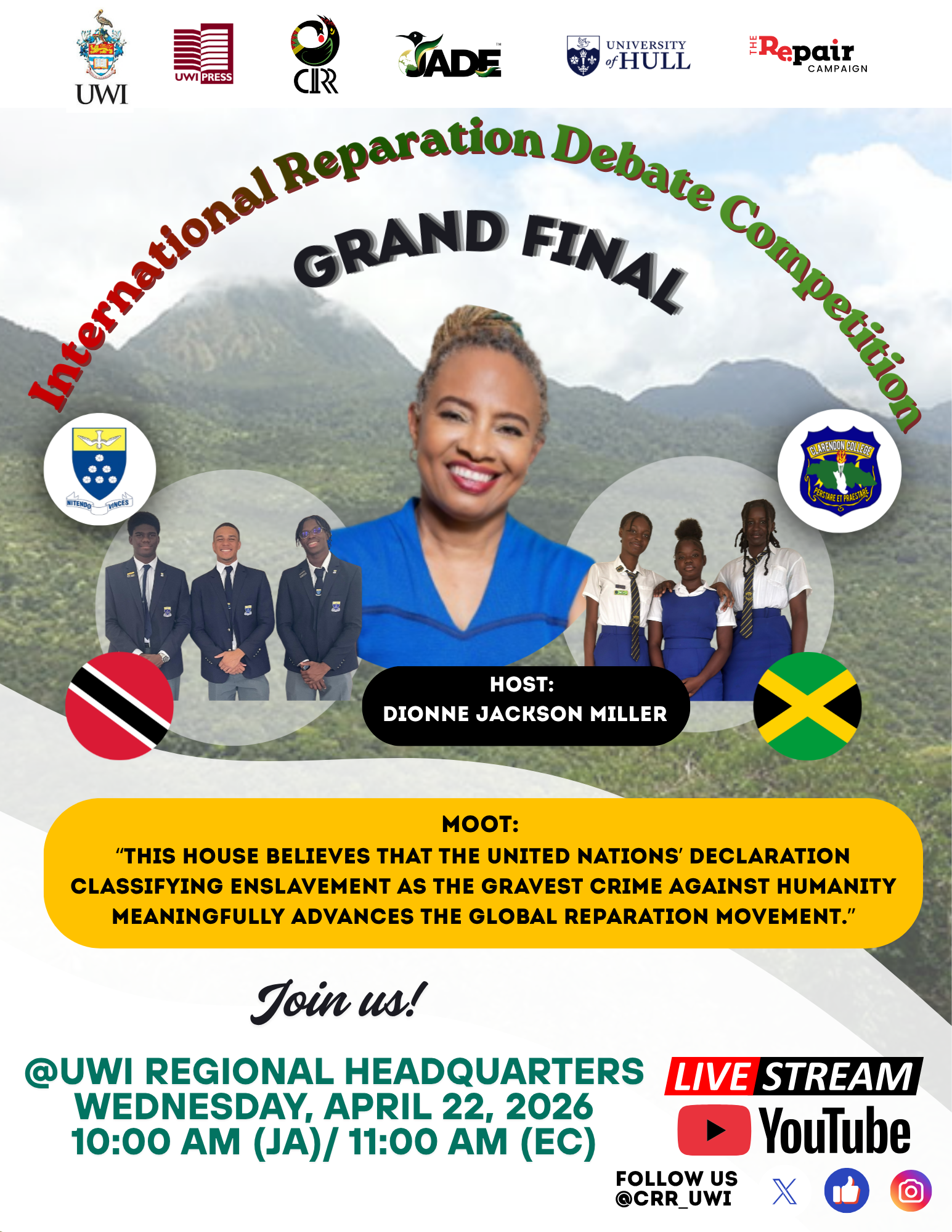 Grand Finals of the CRR International Reparation Debate Competition