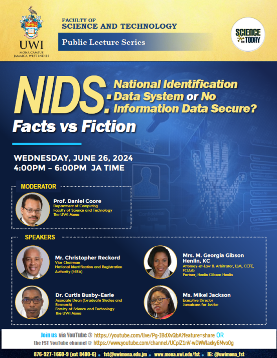 Science for Today Forum I "NIDS: National Identification Data System or No Information Data Secure? Facts vs Fiction
